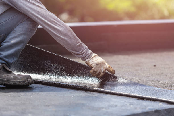 Professional Waterproofing technician working in Villanova, PA